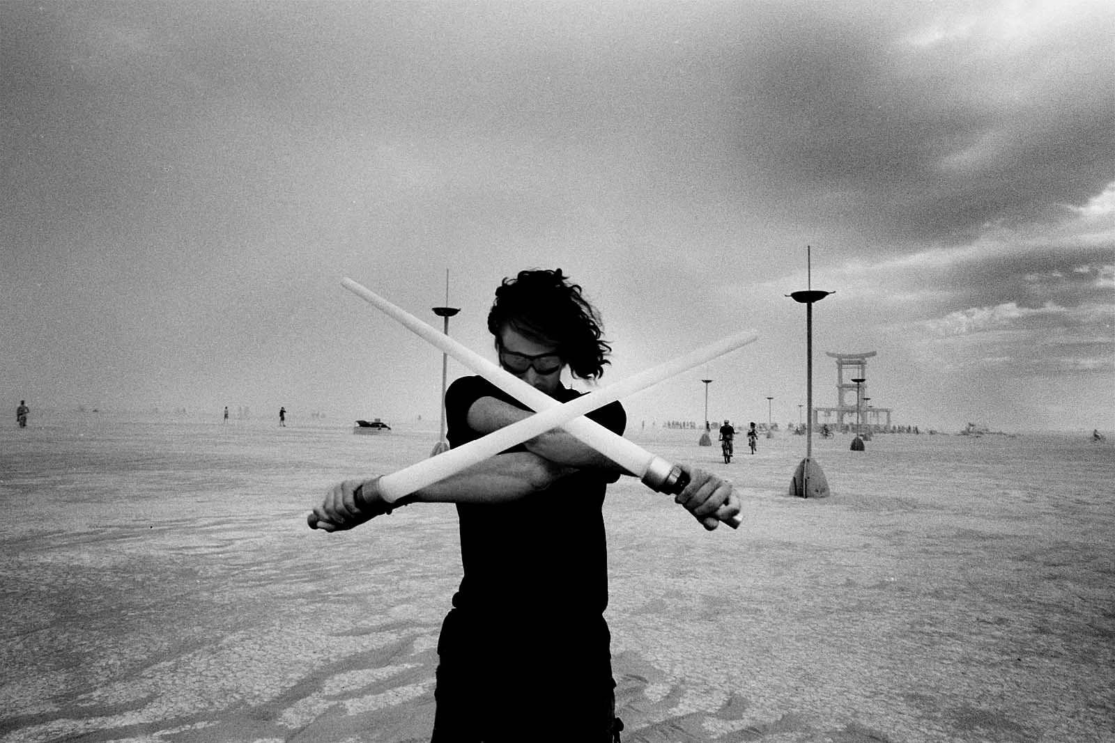 乌托邦之三（Utopia III）火人节，2007，第 3 张，田城黑白红外摄影